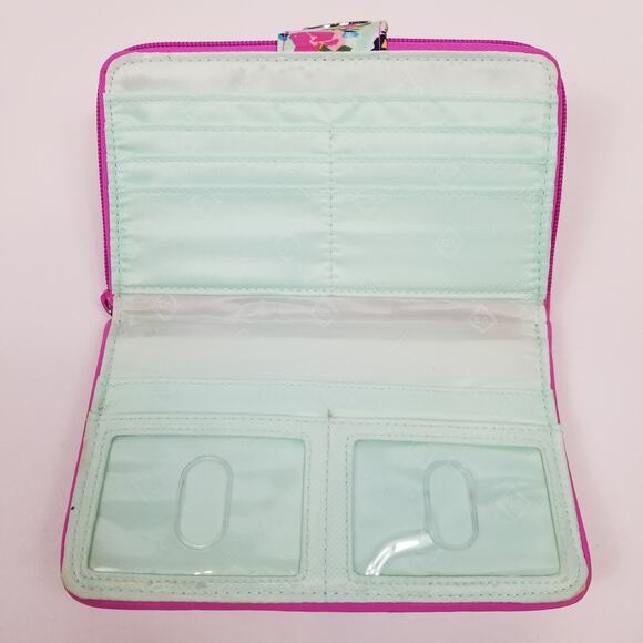 Vera Bradley RFID Turn Lock Wallet Wildflower Paisley - Picture 6 of 8